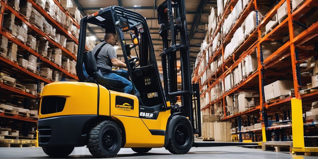 forklift safety training in warehouse