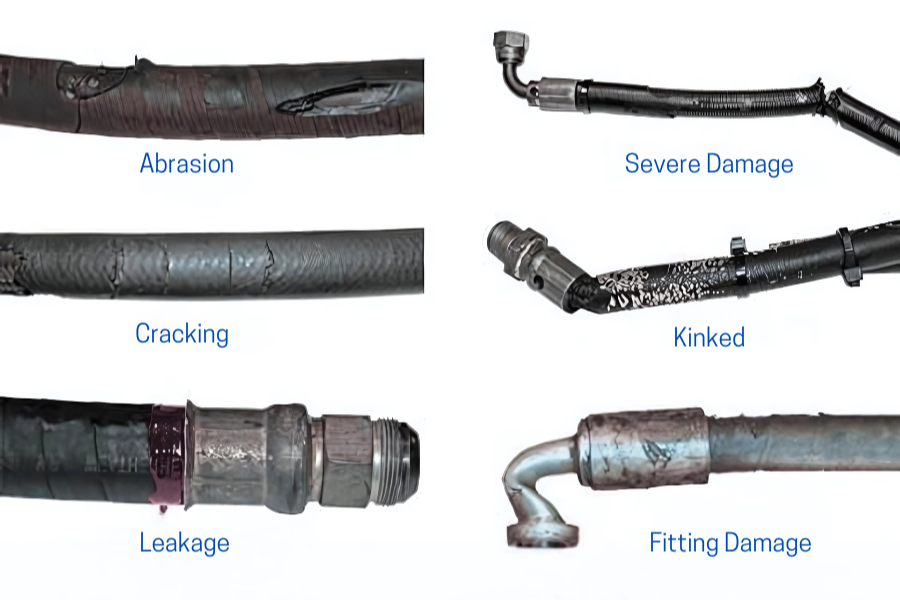 Common Types of Hydraulic Hose Damage